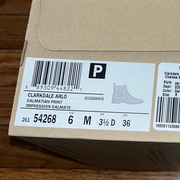 Clark’s Haircalf Clarkdale Arlo Dalmatian Print Chelsea Boot Women’s Size 6 - Picture 10 of 11